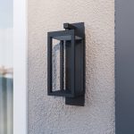 Lucande utend⌀rs vegglampe Ferdinand, sett med 3 stk, grå, aluminium