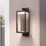 Lucande utend⌀rs vegglampe Ferdinand, sett med 3 stk, grå, aluminium