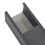 Lucande utend⌀rs vegglampe Lucande, svart/grå, aluminium