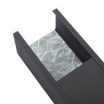 Lucande utend⌀rs vegglampe Lucande, svart/marmor, aluminium