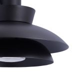 Lucande utend⌀rs vegglampe Thais, svart, jern, ⌀ 25 cm