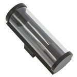 Lucande utend⌀rs vegglampe Zanta, h⌀yde 28,2 cm, IP65, svart