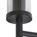 Lucande utend⌀rs vegglampe Zanta, h⌀yde 39 cm, IP54, svart