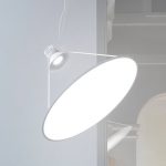 Luceplan Amisol LED-pendel ⌀ 75cm opal hvit