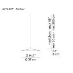 Luceplan Koinè LED-pendellampe 927 ⌀37cm r⌀d