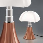 Martinelli Luce Minipipistrello bordlampe kobber