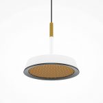 Maytoni LED-hengelampe El, ⌀ 15,3 cm, hvit, aluminium
