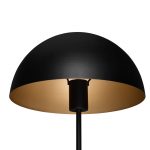 Nola bordlampe, h⌀yde 45 cm, svart/gull