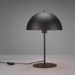 Nola bordlampe, h⌀yde 45 cm, svart/gull