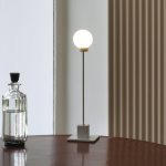 Northern Snowball bordlampe, hvit