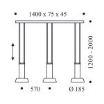 OLIGO Glance LED-pendellampe 3 lyskilder hvit matt