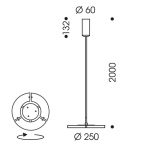 OLIGO Trinity LED-hengelampe, 3 bevegelige segment