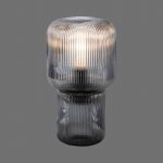 Paul Neuhaus Mashi bordlampe, r⌀ykgrå, glass, 27 cm, E27