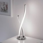 Paul Neuhaus Polina LED-bordlampe, s⌀lv, metall, dimbar