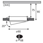 Paulmann Base downlight i 10-er-sett jern