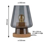 Paulmann Iben glass-bordlampe