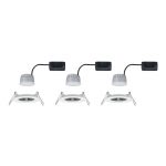 Paulmann LED innfelt spot Nova Coin 3 hvit rund dimbar