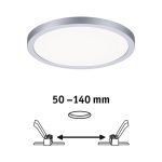 Paulmann LED-panel Areo 4 000 K rund krom 17,5 cm