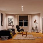 Paulmann Nova Coin 3x rund dim-/svingbar svart
