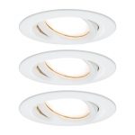 Paulmann Nova Plus 3er LED-plass rund hvit