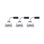 Paulmann Nova Plus 3stk LED-spot kantet, alu