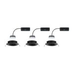 Paulmann Nova Plus Coin 3 stk IP23 2 700 K svart