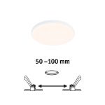 Paulmann Veluna Edge LED for innfelt IP44 3000K ⌀ 12 cm