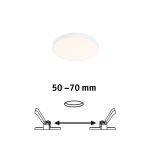 Paulmann Veluna Edge LED for innfelt IP44 3000K ⌀ 9cm