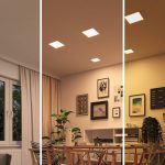 Paulmann panel Areo dim-to-warm kant hvit 17,5 cm