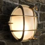 Polperro utend⌀rs vegglampe, messing