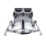 Rund LED-downlight Pamir i krom