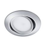 Rundt LED-downlight Rila, krom