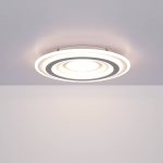 Sabatino LED-taklampe, ⌀ 48 cm, hvit/antrasitt, CCT