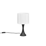 Sabia bordlampe, ⌀ 20 cm, hvit/sort