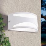 Shell utend⌀rs vegglampe, hvit