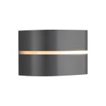 Sibelis utend⌀rs vegglampe, E27, plast, antrasitt