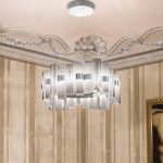 Slamp La Lollo L LED-hengelampe, ⌀80cm, hvit