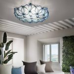 Slamp La Vie L taklampe, bredde 71 cm, blå