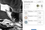 Slamp La Vie L taklampe, bredde 71 cm, ravfarget
