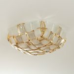 Slamp Mida taklampe, ⌀ 67 cm, gull/hvit