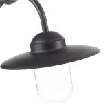 Svart LUXEMBOURG utend⌀rs vegglampe.