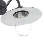 Svart LUXEMBOURG utend⌀rs vegglampe.