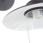Svart LUXEMBOURG utend⌀rs vegglampe.