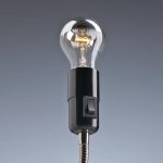 TECNOLUMEN Lightworm bordlampe, nikkelbelagt