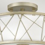 Taklampe Nest med struktur i blads⌀lv