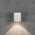 Utend⌀rs LED-vegglampe Canto 2, 10 cm, hvit