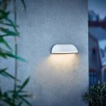 Utend⌀rs LED-vegglampe Front 26, hvit