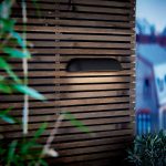 Utend⌀rs LED-vegglampe Front 36, svart