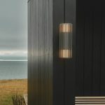Utend⌀rs vegglampe Aludra Double Seaside, aluminium, antrasitt