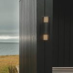 Utend⌀rs vegglampe Aludra Double Seaside, aluminium, svart